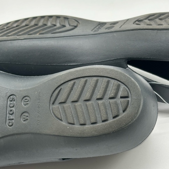 Crocs Sienna Flats Size 10 Black Comfort Cushioned Office Work Minimalist Staple - Picture 9 of 10